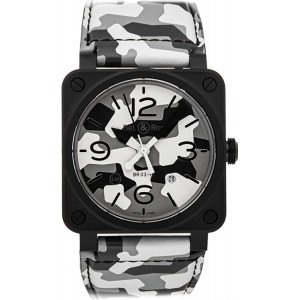 Bell & Ross BR 03 92 White Camouflage Limited Edition BR0392-CG-CE/SCA Replik-Uhr