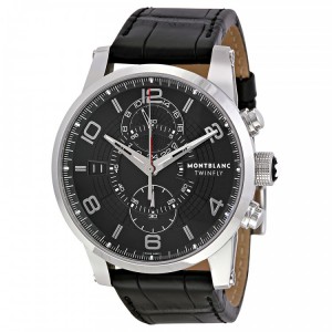 Montblanc Timewalker Chronograph Schwarzes Zifferblatt Herren 105077 Repliken Replik-Uhr