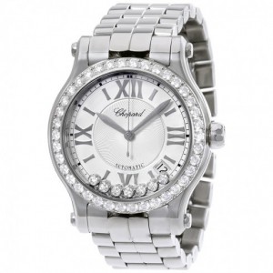 Chopard Happy Sport Medium Silber Zifferblatt Diamant 278559-3004 Replik-Uhr