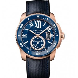 Cartier Calibre De Cartier Diver Blue WGCA0009 Replik-Uhr