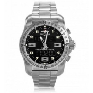 Breitling Professional Quarz Titan schwarzes Zifferblatt Herren EB501022/BD40/176E Replik-Uhr